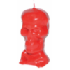 Red Skull Figure Candle 5 1/2"