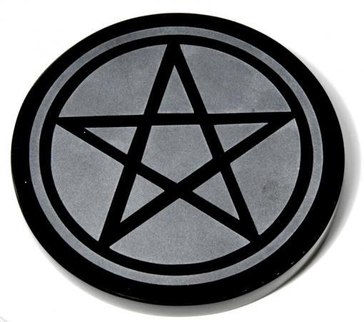 Black pentagram Altar Tile