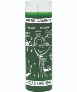 7 Day Glass Candle Road Opener - Green