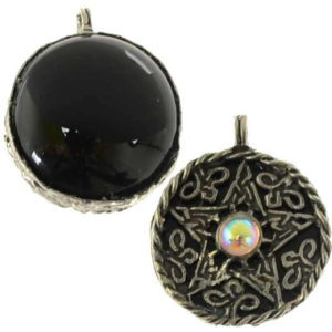 Fancy Pentagram with Black Onyx Scrying Disk