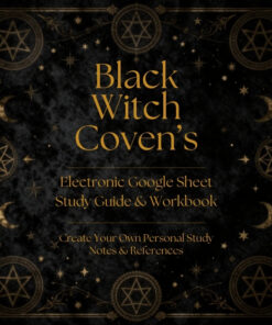 Black Witch Coven Electronic Google Workbook for Studying Demons