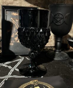 Black diamond point tiara goblet