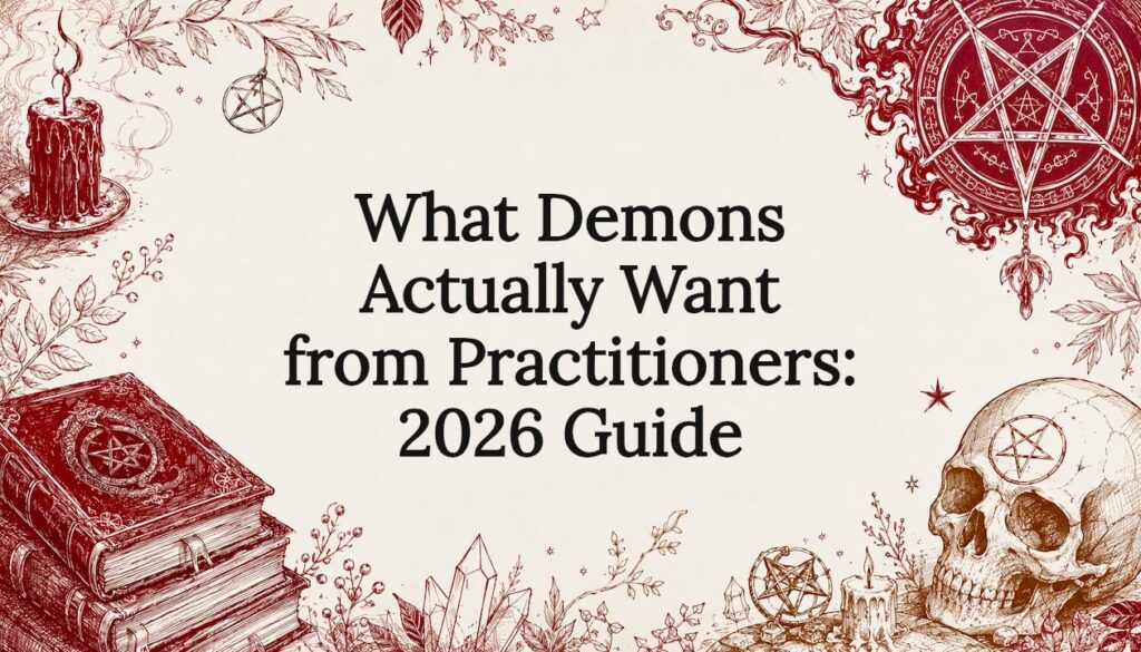 Decorative hand-drawn occult title card framing article title