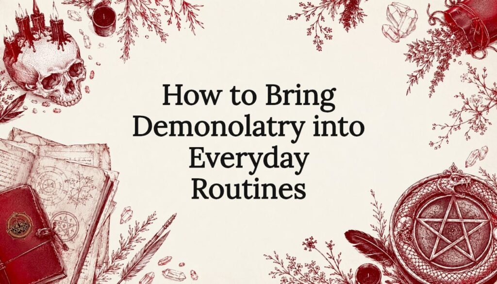 Decorative occult title card illustration for article