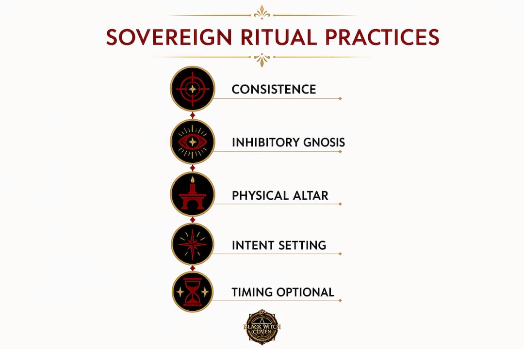 Infographic of daily sovereign ritual steps