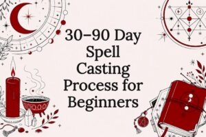 Spell casting process title card